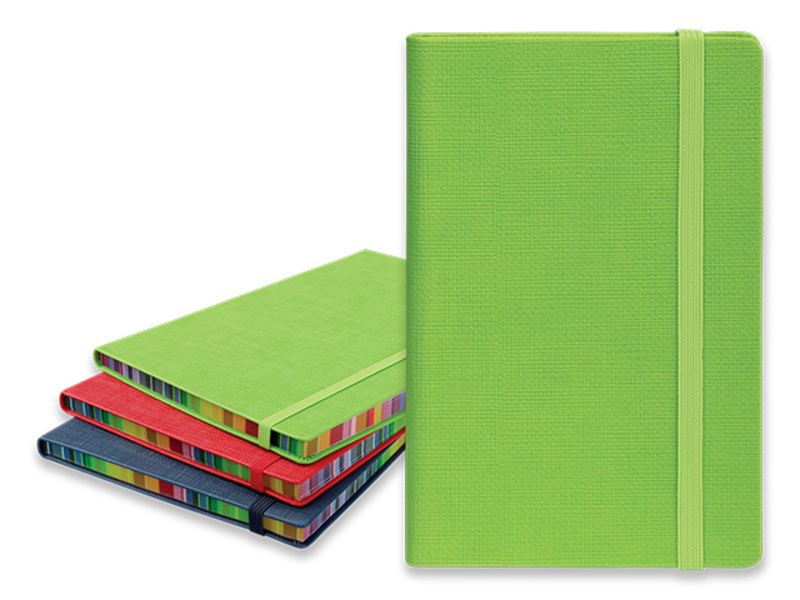 COLOR NOTE I notepad with strap 90x140 mm, Light green