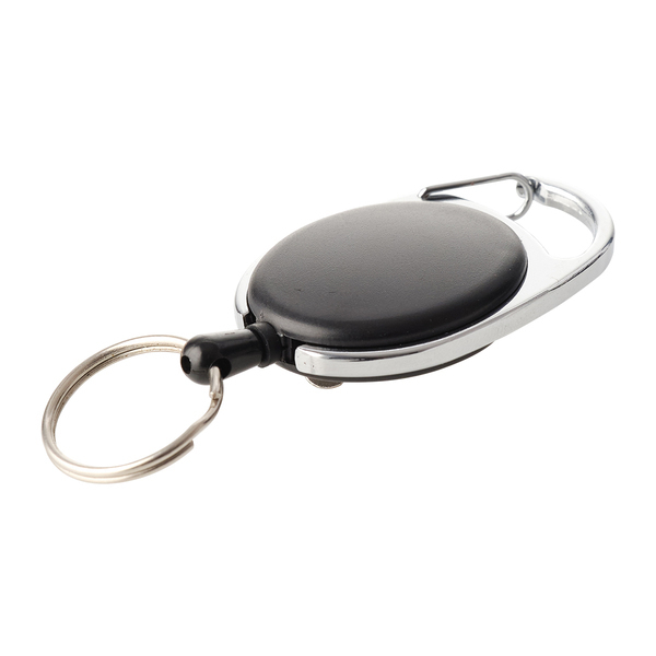 SKIKEEP ski-pass with carabiner, black