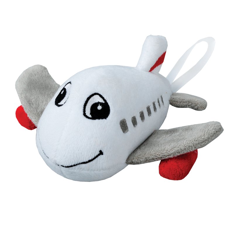 PLANE plush toy,  white