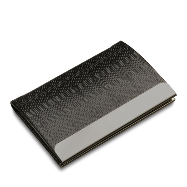 EMBOSS business card case,  black