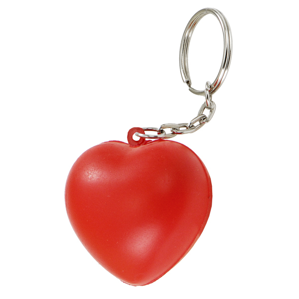 CUTE anti-stress toy key ring,  red