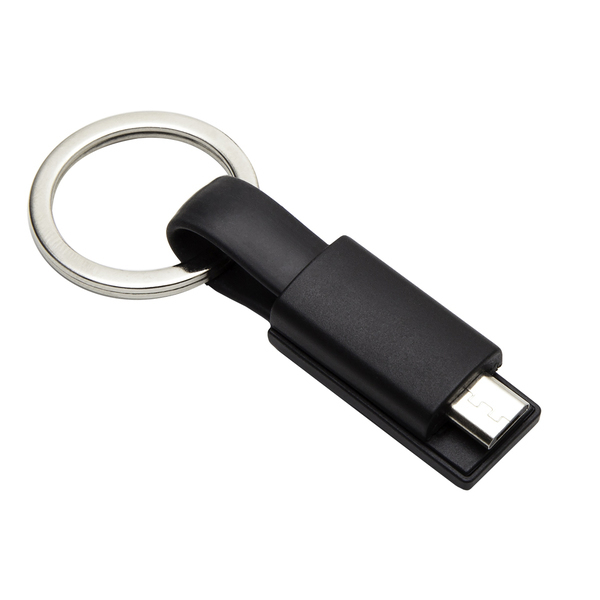 HOOK UP key ring with USB,  black