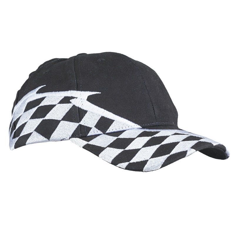 RALLY 6 panel cap,  black