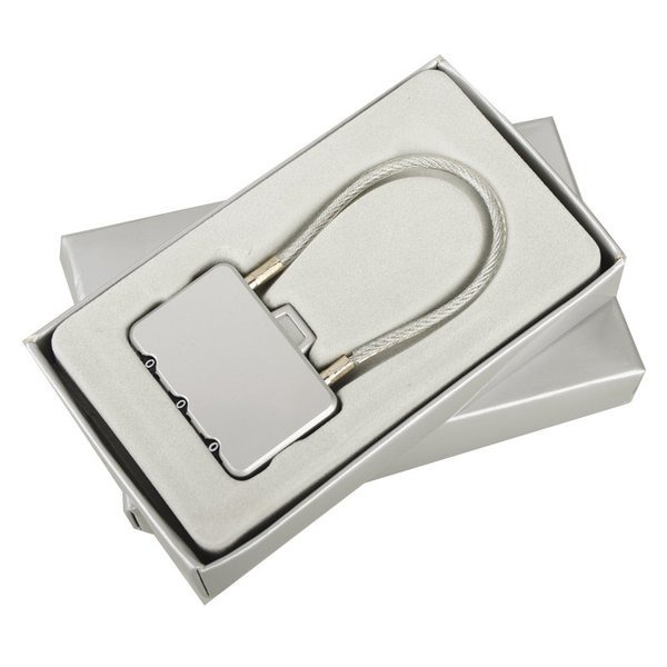 PADLOCK luggage lock,  silver