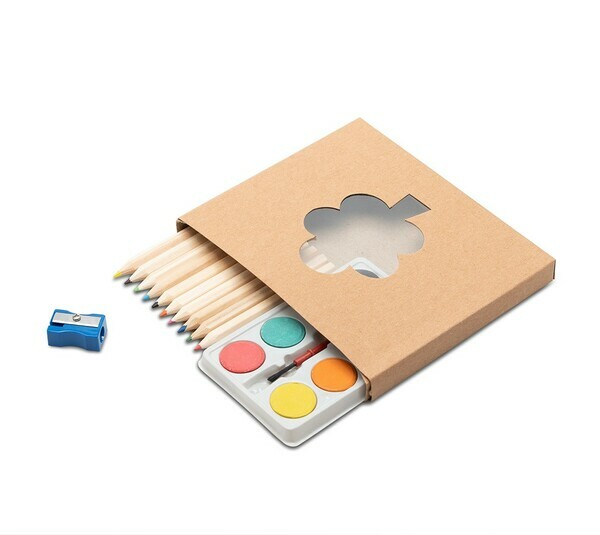 WORLD OF COLOURS art set, beige