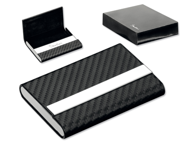 MILLARD business card case, SANTINI, Black