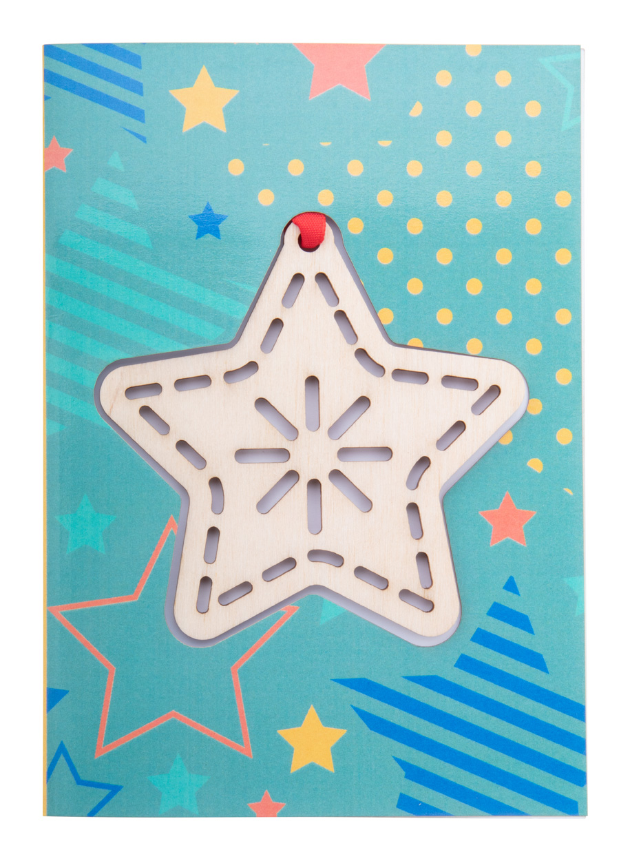 TreeCard Christmas card, star