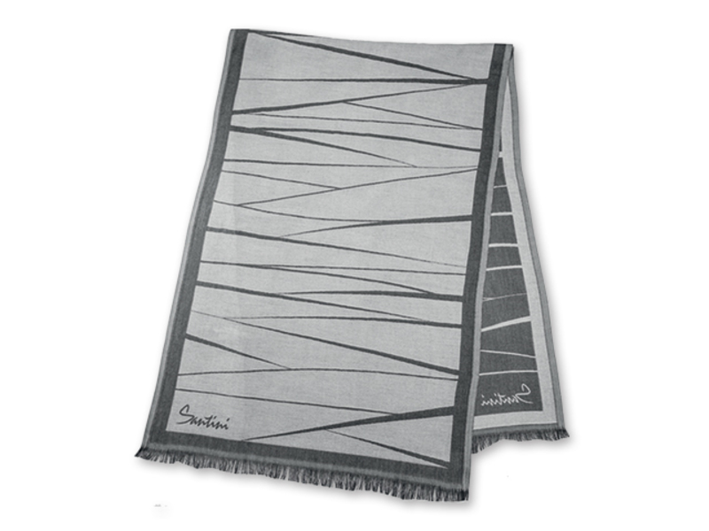 ELEGANTIS women´s scarf, SANTINI, Grey