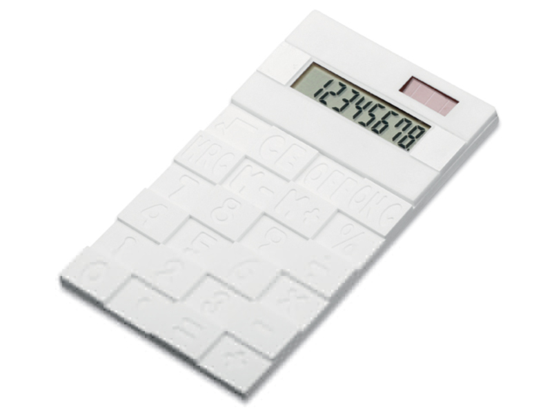 FUNIX dual calculator with 8 dial display, White