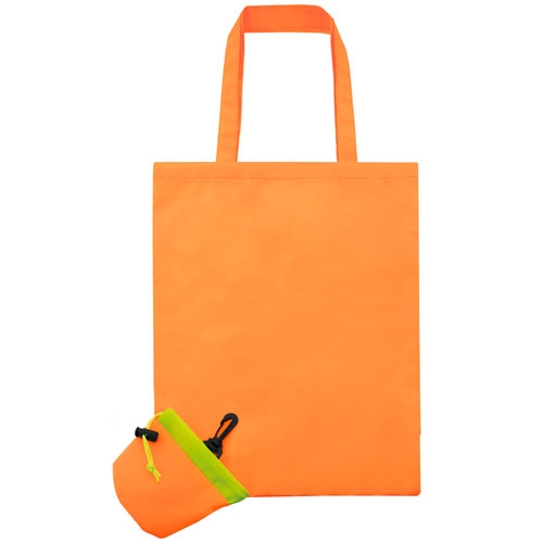 ORANGE FOLDING SHOPPING BAG