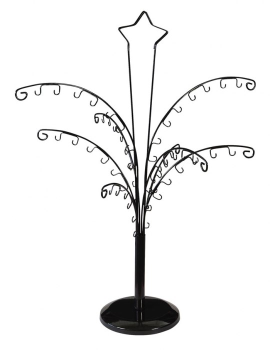 DISPLAY STAND BLACK TREE SHAPE - H 61 cm