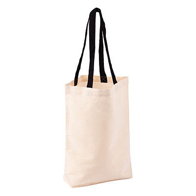 ECO MATE shopping bag from cotton, black