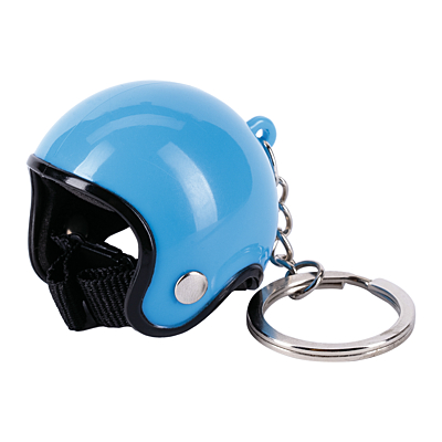 RIDER metal key ring, blue