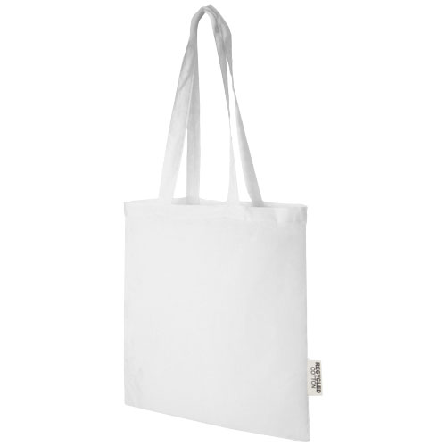 Madras 140 g/m2 GRS recycled cotton tote bag 7L