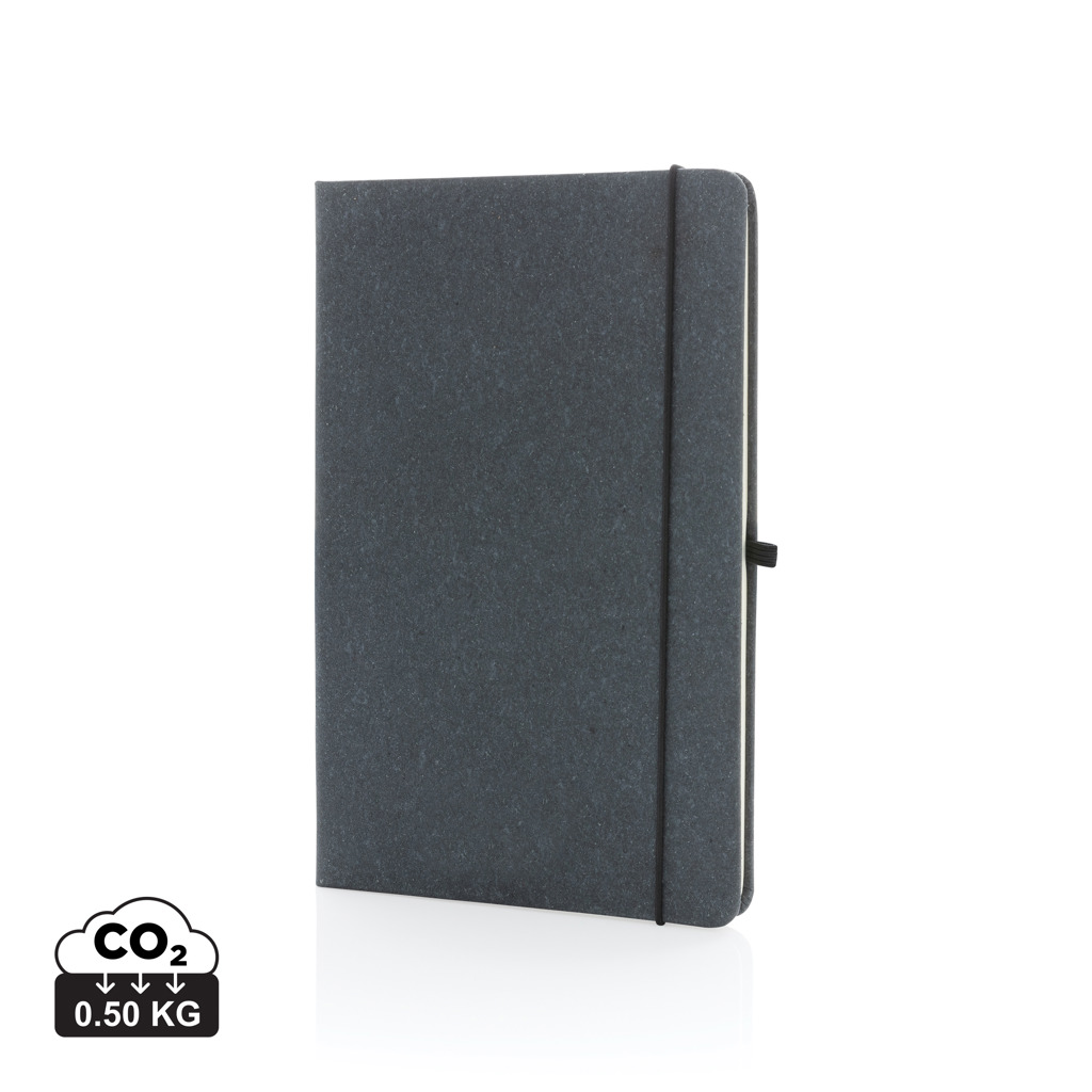 GRS Recycled leather hardcover notebook A5