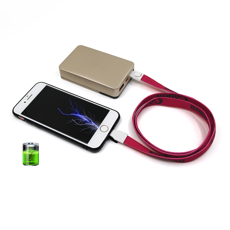 Lanyard with USB charging