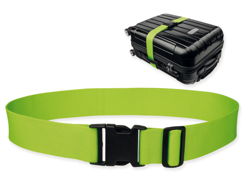 NEO textile strap for suitcase., Light green
