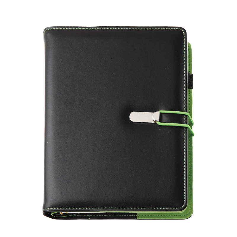 Agenda de lux CLIO Nero/Verde, 15 x 21 cm