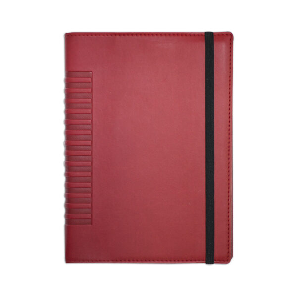 AGENDA LUX COMETA ROSSO CU ELASTIC NERO, 15x21cm 