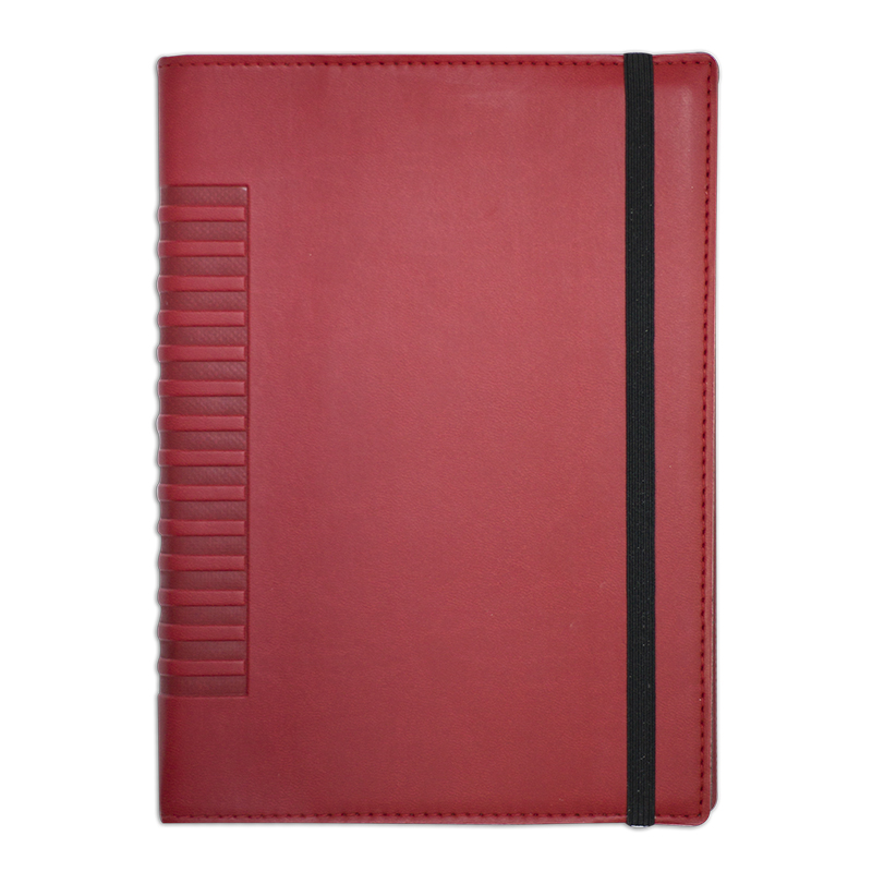 AGENDA LUX COMETA ROSSO CU ELASTIC NERO, 17X24 cm 