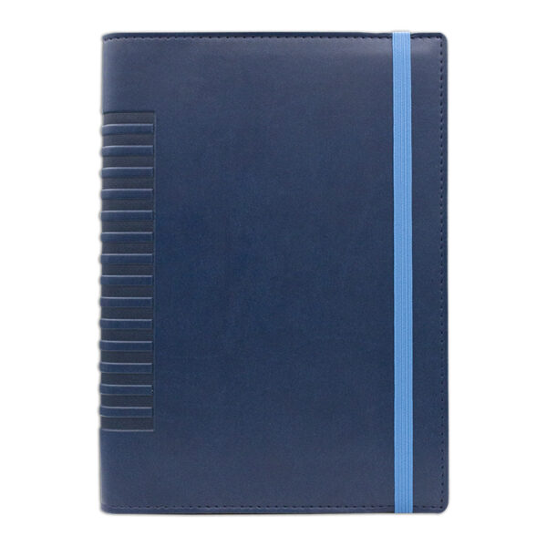 AGENDA LUX COMETA BLU CU ELASTIC BLU, 17X24 cm