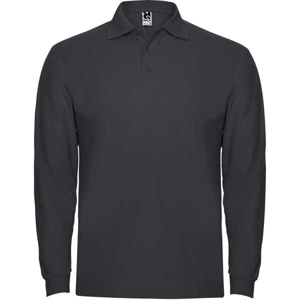 ESTRELLA LONG SLEEVE POLO SHIRT S/S DARK LEAD