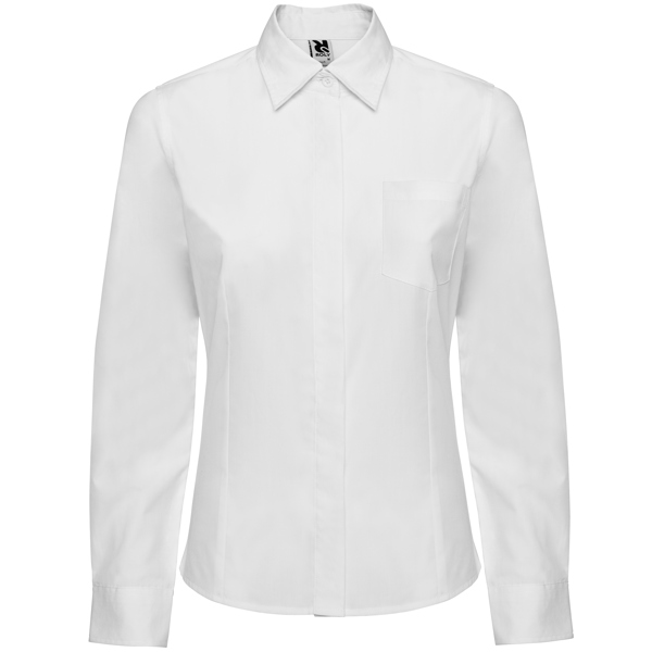 SOFIA WOMAN LONG SLEEVE SHIRT S/3XL WHITE