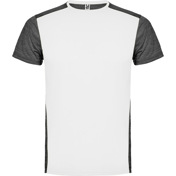 ZOLDER T-SHIRT S/S WHITE/HEATHER BLACK OUTLET