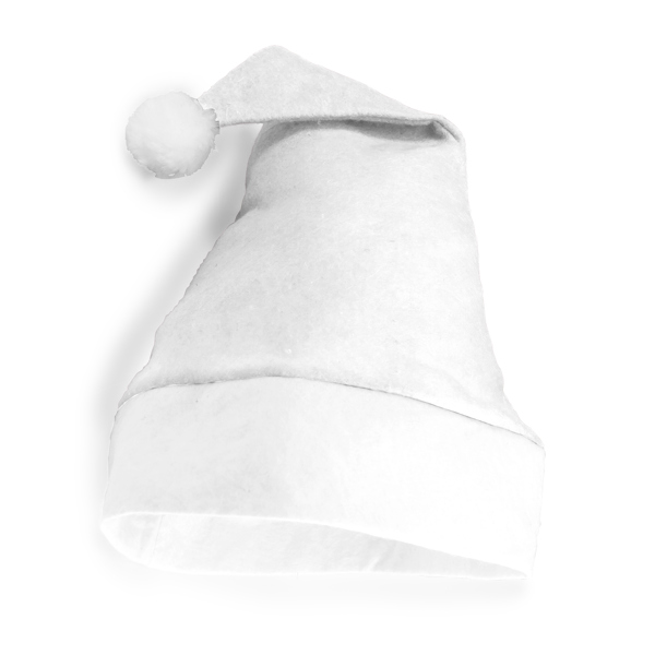 SANTA CHRISTMAS HAT S/ONE SIZE WHITE