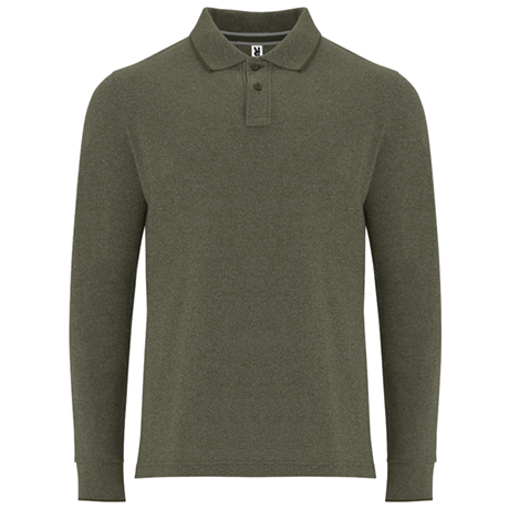 DYLAN POLO SHIRT S/S HEATHER MILITAR DARK GREEN