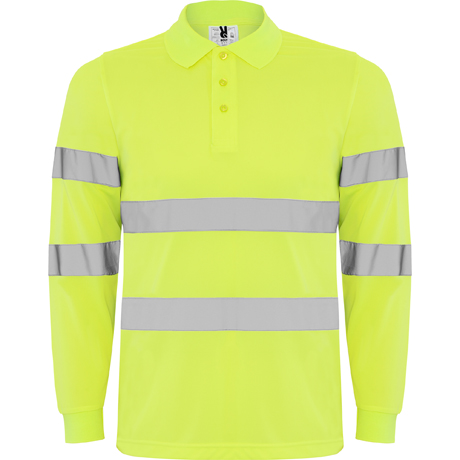 AV POLARIS LONG SLEEVE POLO SHIRT S/S FLUOR YELLOW