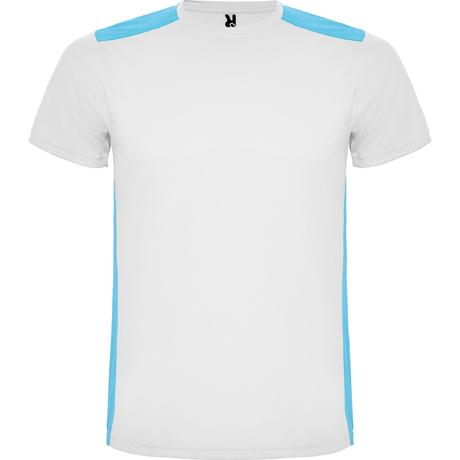DETROIT T-SHIRT S/S WHITE/TURQUOISE