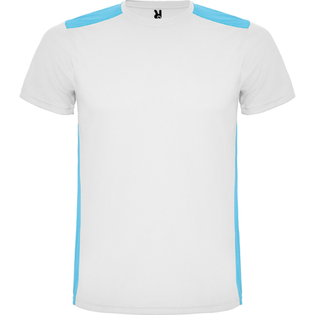 DETROIT T-SHIRT S/S WHITE/TURQUOISE