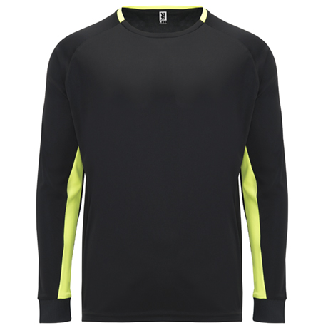 PORTO T-SHIRT S/M BLACK/FLUOR YELLOW