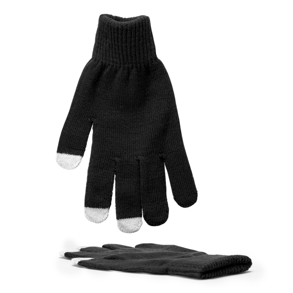 ZELAND TACTILE GLOVES BLACK