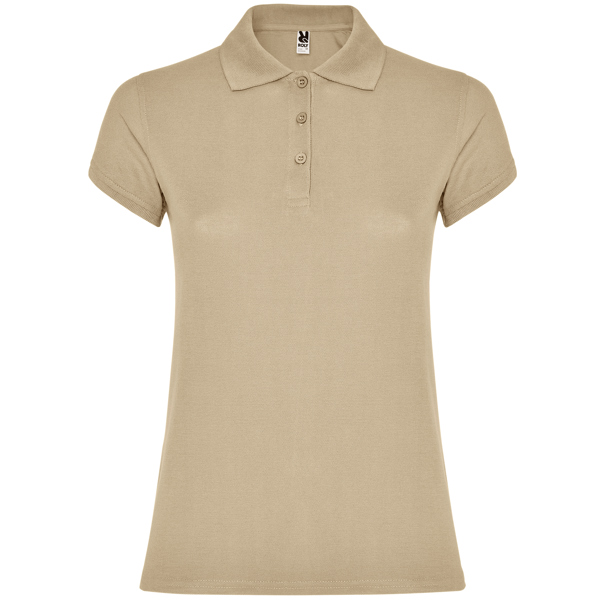 STAR WOMAN POLO SHIRT S/S SAND