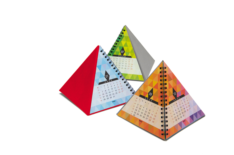 Calendar de birou PIRAMIDA CV11 rosu