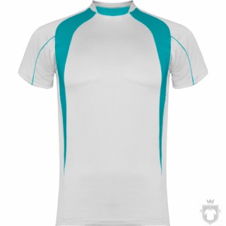 Tricou alb/royal Roly Salas, L