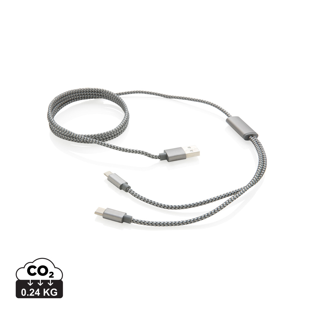 3-in-1 braided cable