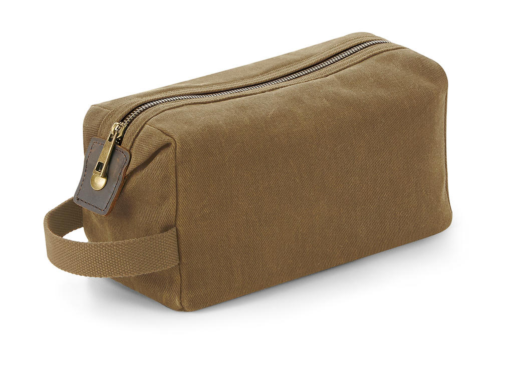 Heritage Waxed Canvas Wash Bag