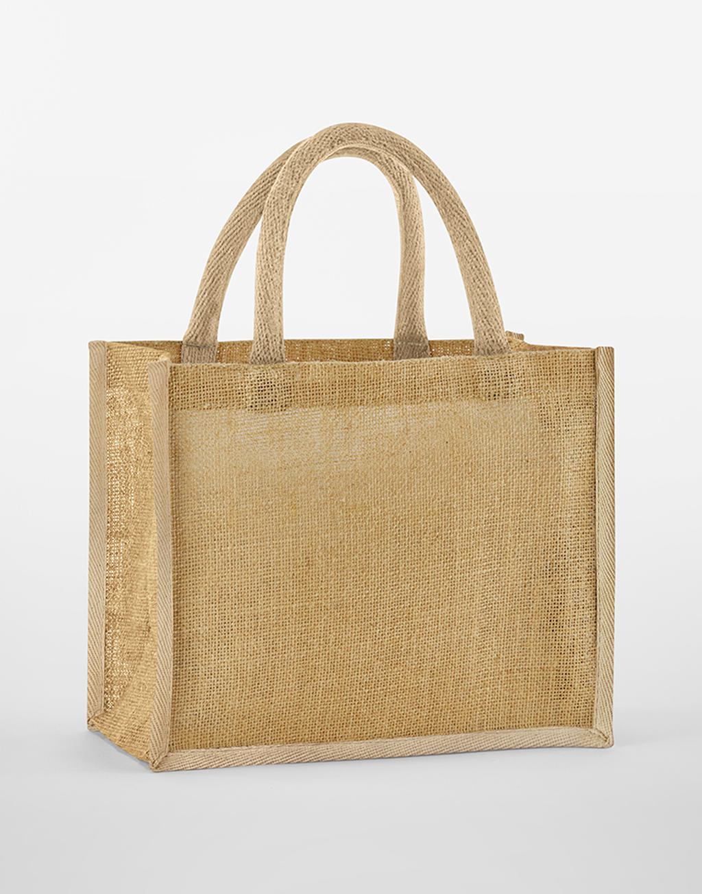 Natural Starched Jute Midi Tote