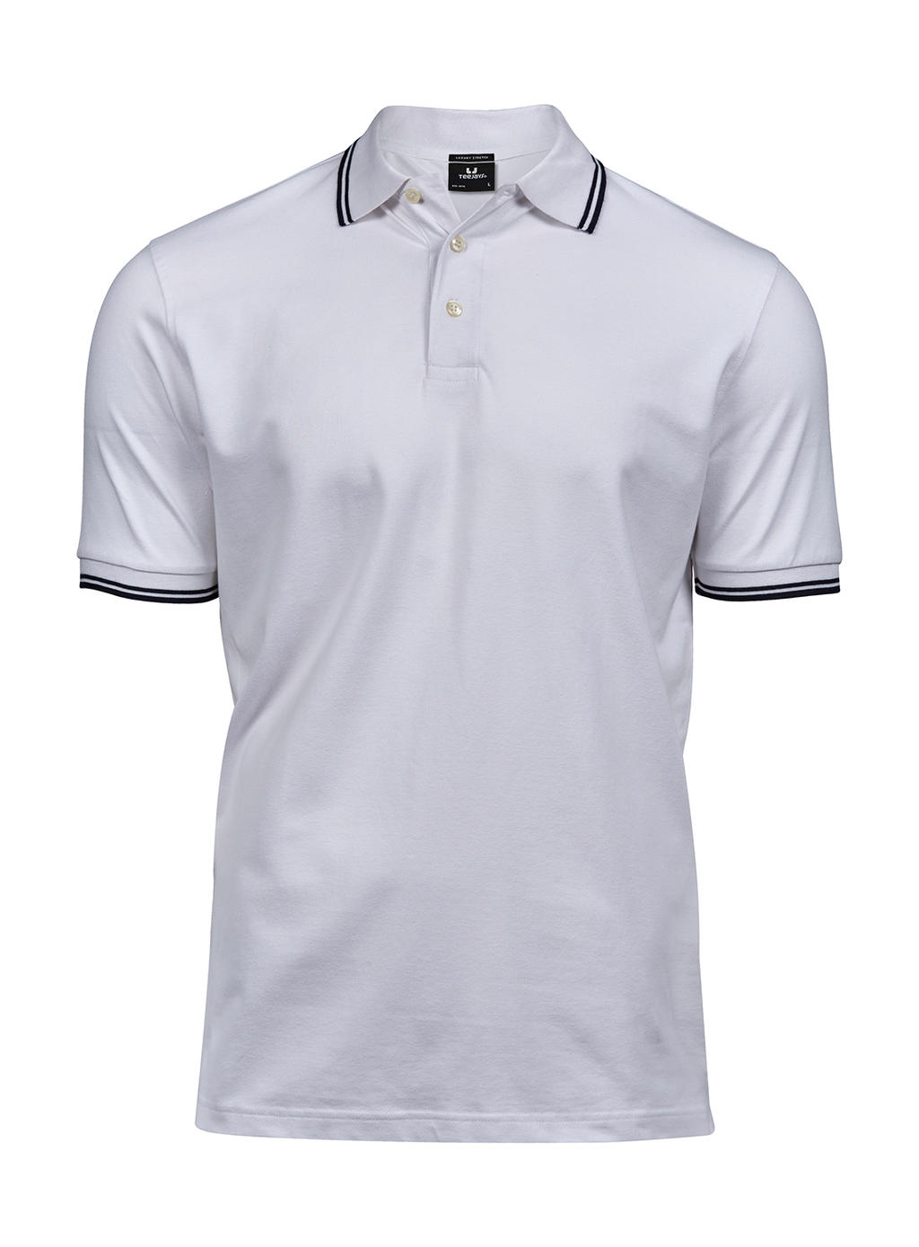 Luxury Stripe Stretch Polo