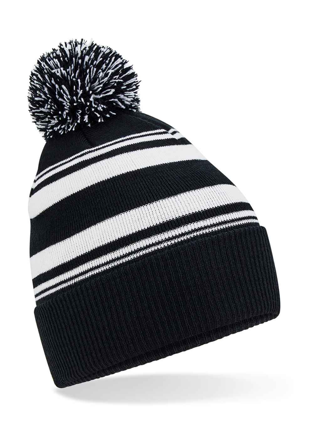 Striped Fan Beanie