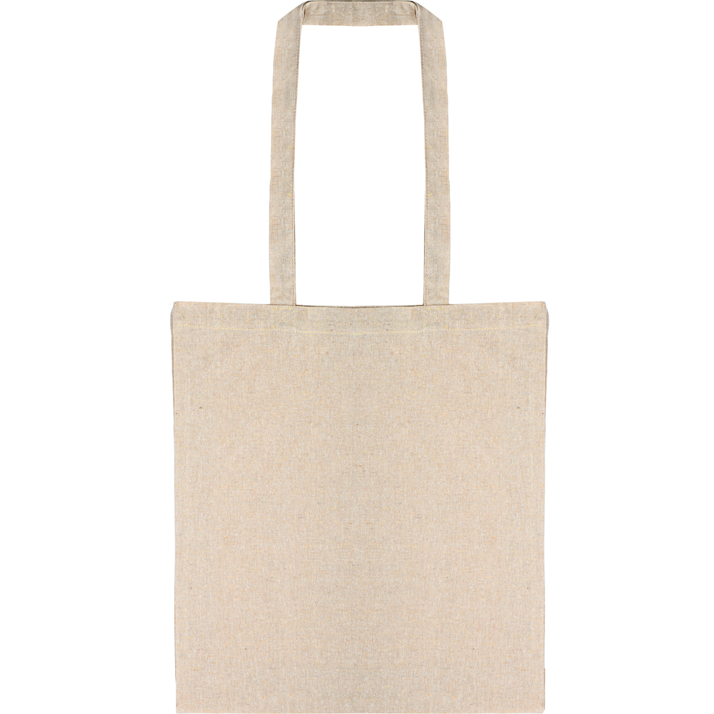 RECYCLED COTTON SHOPPING BAG WITH GUSSET