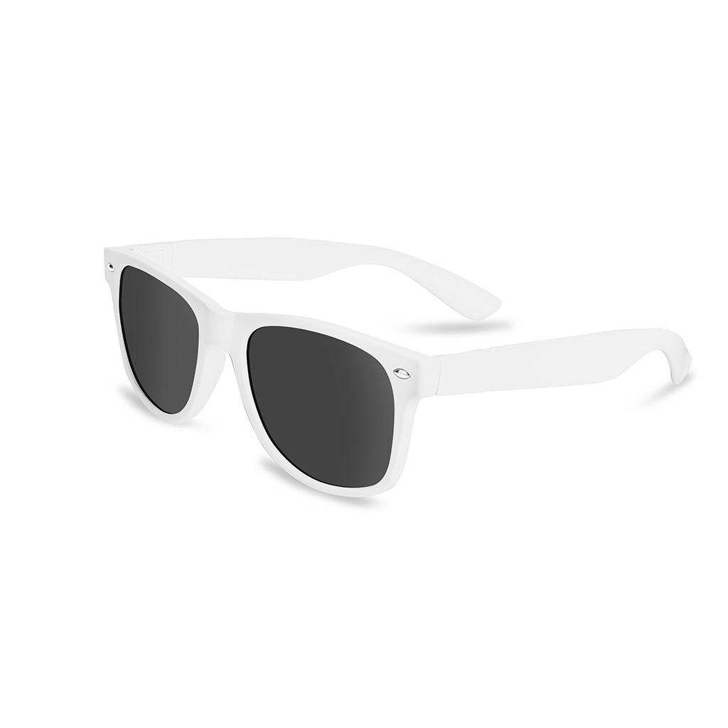 plastic lens with UV400 protection.