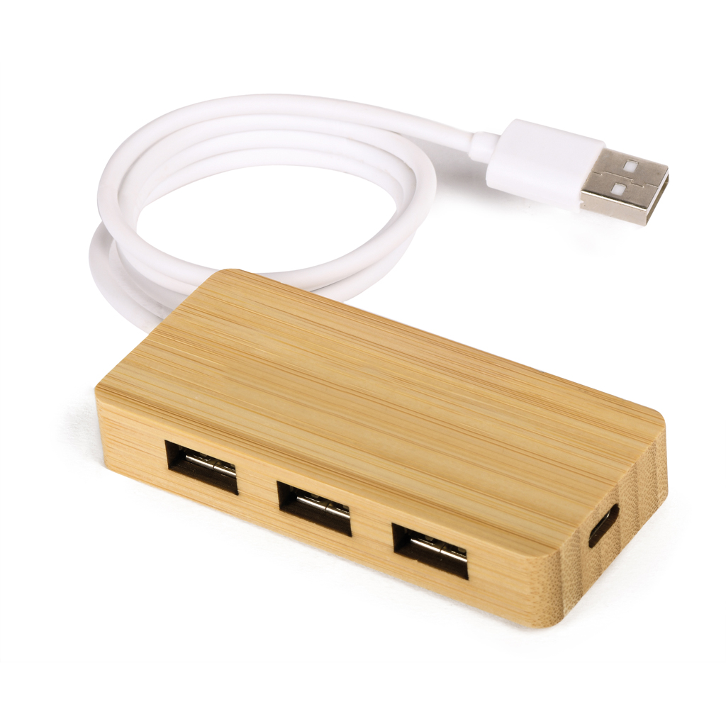 with three USB ports (2.0) and one USB (type C) port.