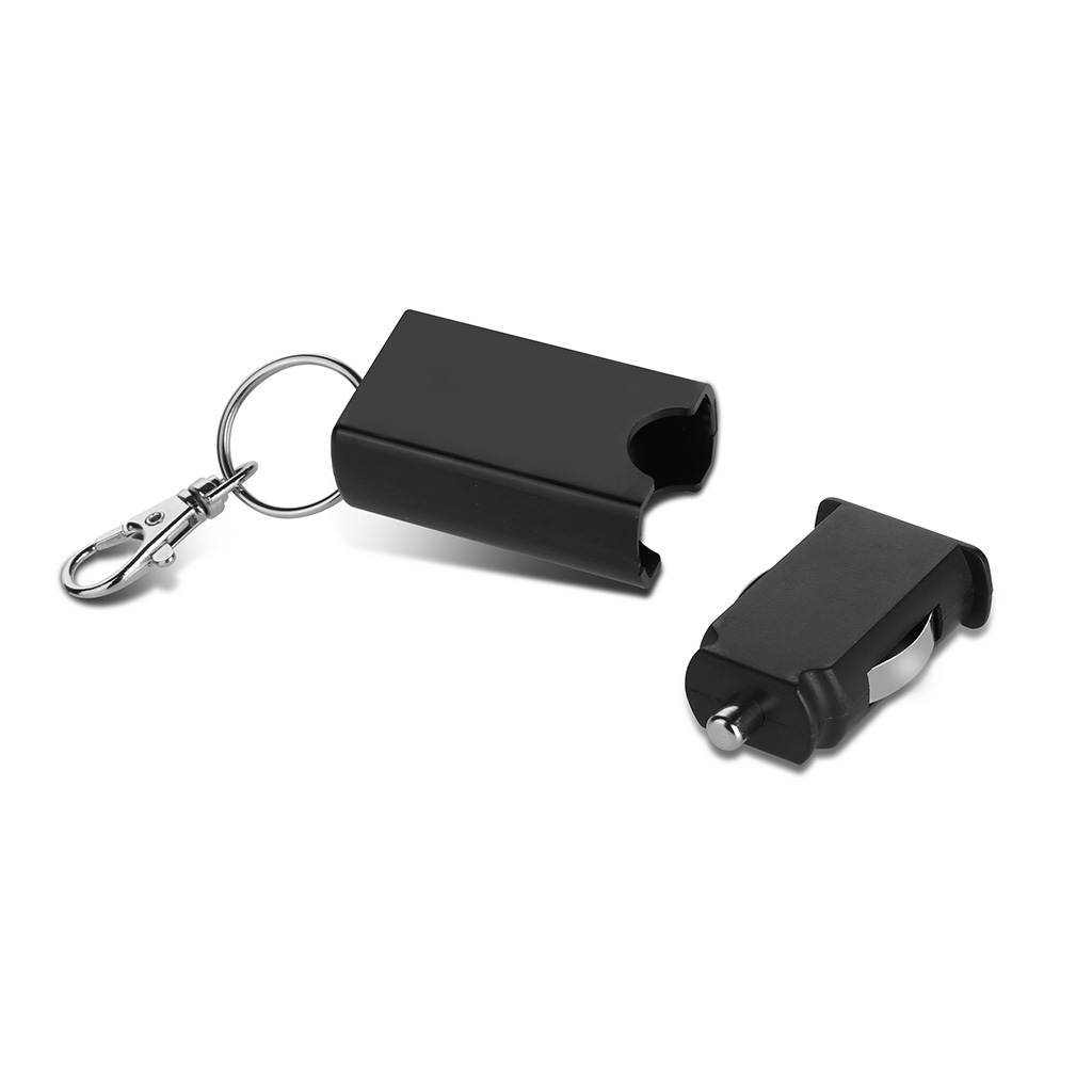 USB CAR CHARGER IN PLASTIC AND METAL