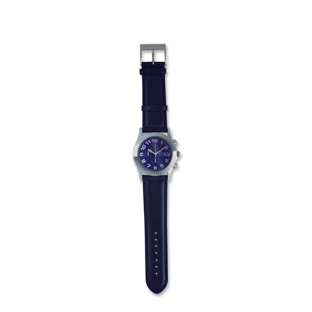 Gents chronograph watch with luminous hands