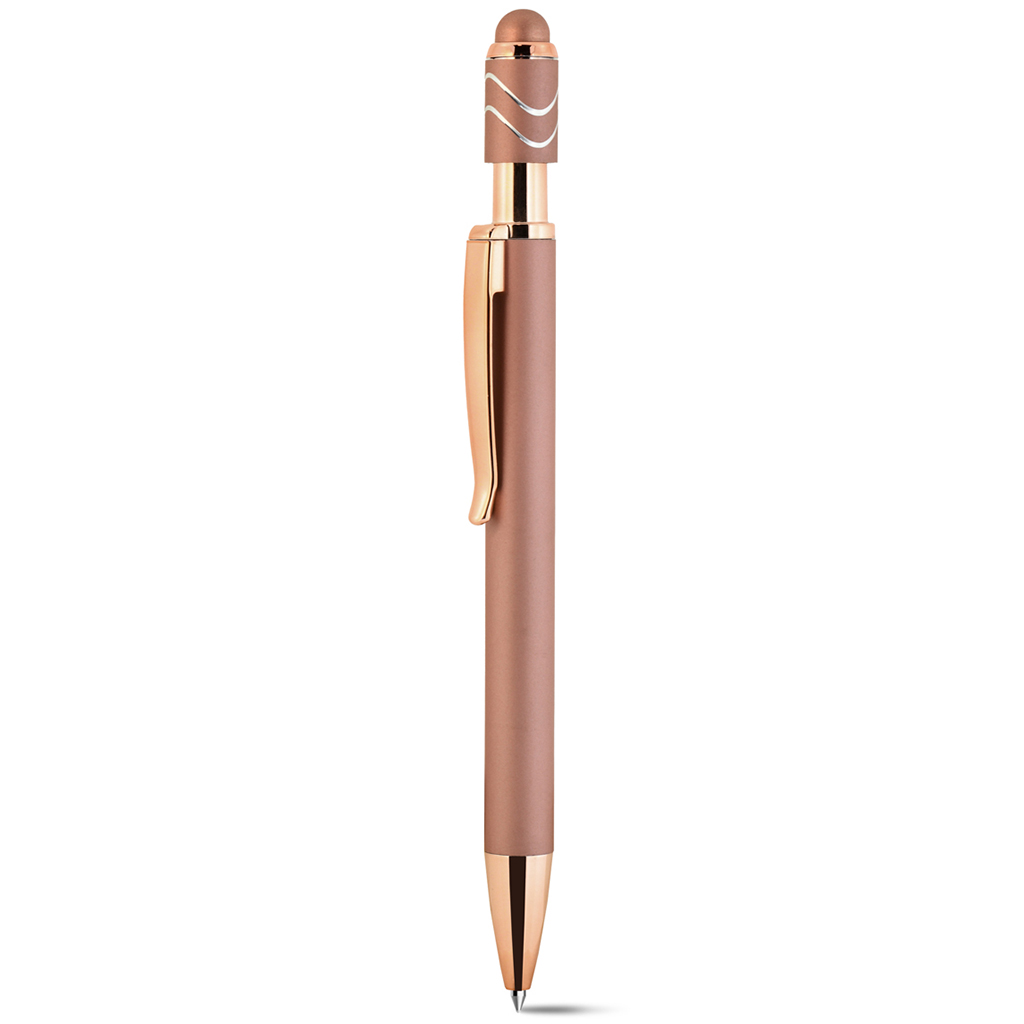 TOUCH SCREEN BALLPOINT PEN WITH FIDGET SPINNER AND BLUE REFILL