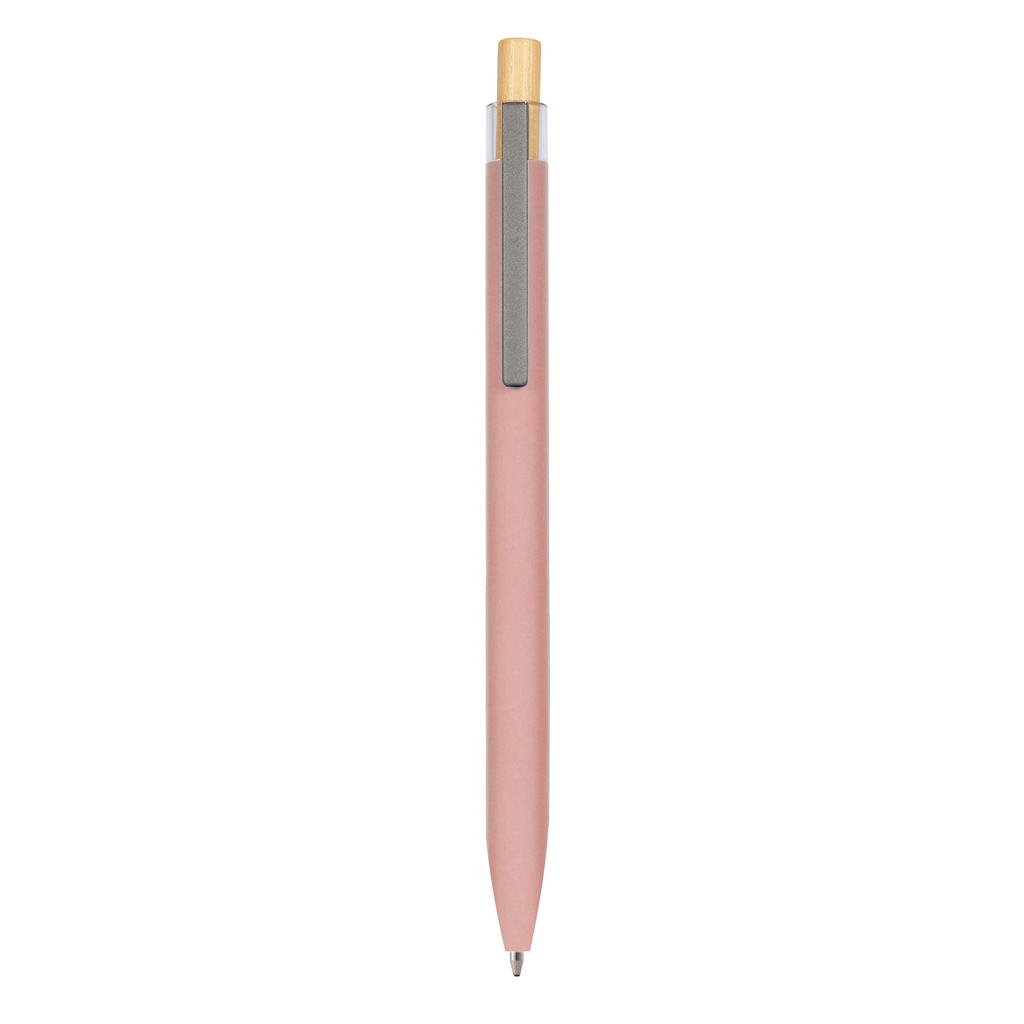 with recycled aluminium barrel with soft touch rubber coating